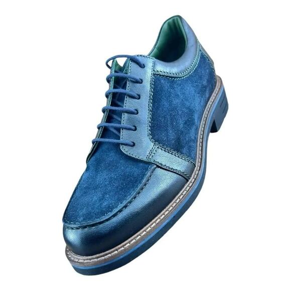 Galizio Torresi Braun  Men's  Shoes Derby blue Leather - Picture 3 of 11